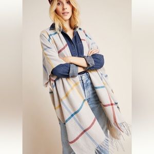 ANTHROPOLOGIE / DO EVERYTHING IN LOVE Blake Windowpane Kimono